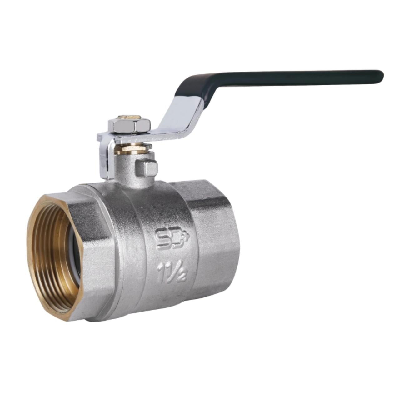 Кран шаровой SD Plus 1 1/2 ВР для воды рычаг (SD600W40)