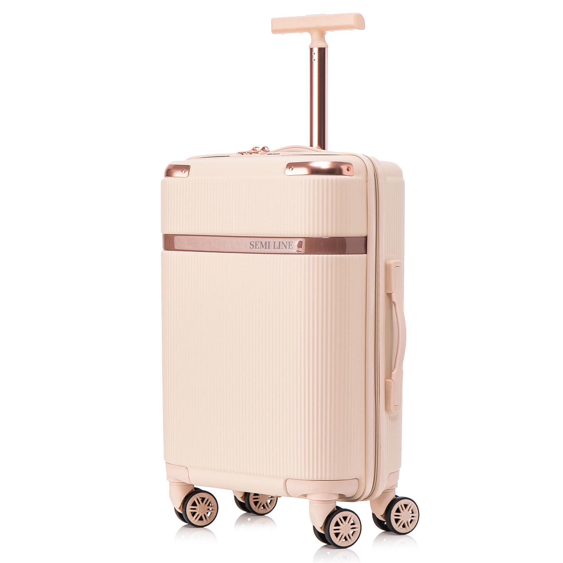 Чемодан SEMI LINE 20" S Ecru (T5669-2) Чемодан SEMI LINE 20" S Ecru (T5669-2)