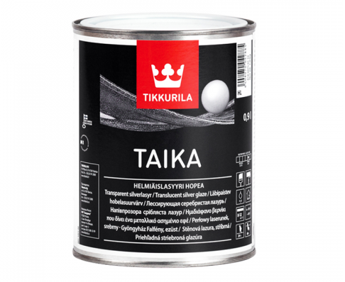 Лазур з перламутровим ефектом TIKKURILA Taika Pearl Glaze База HL 0,9 л Сріблястий (2034870111)