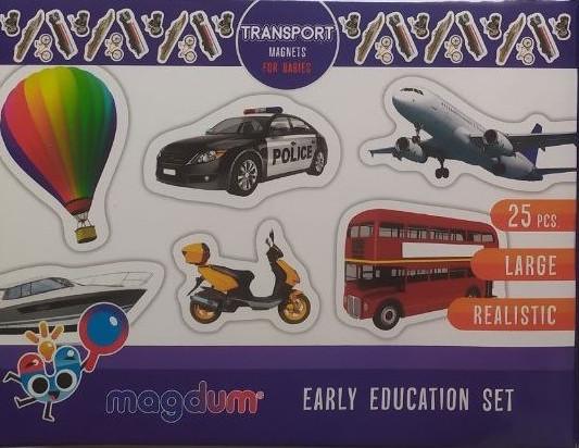 Набір магнитів Magdum Транспорт Реальні фото 25 шт. в коробці 24х18,5х4 см (ML4031-17 EN)
