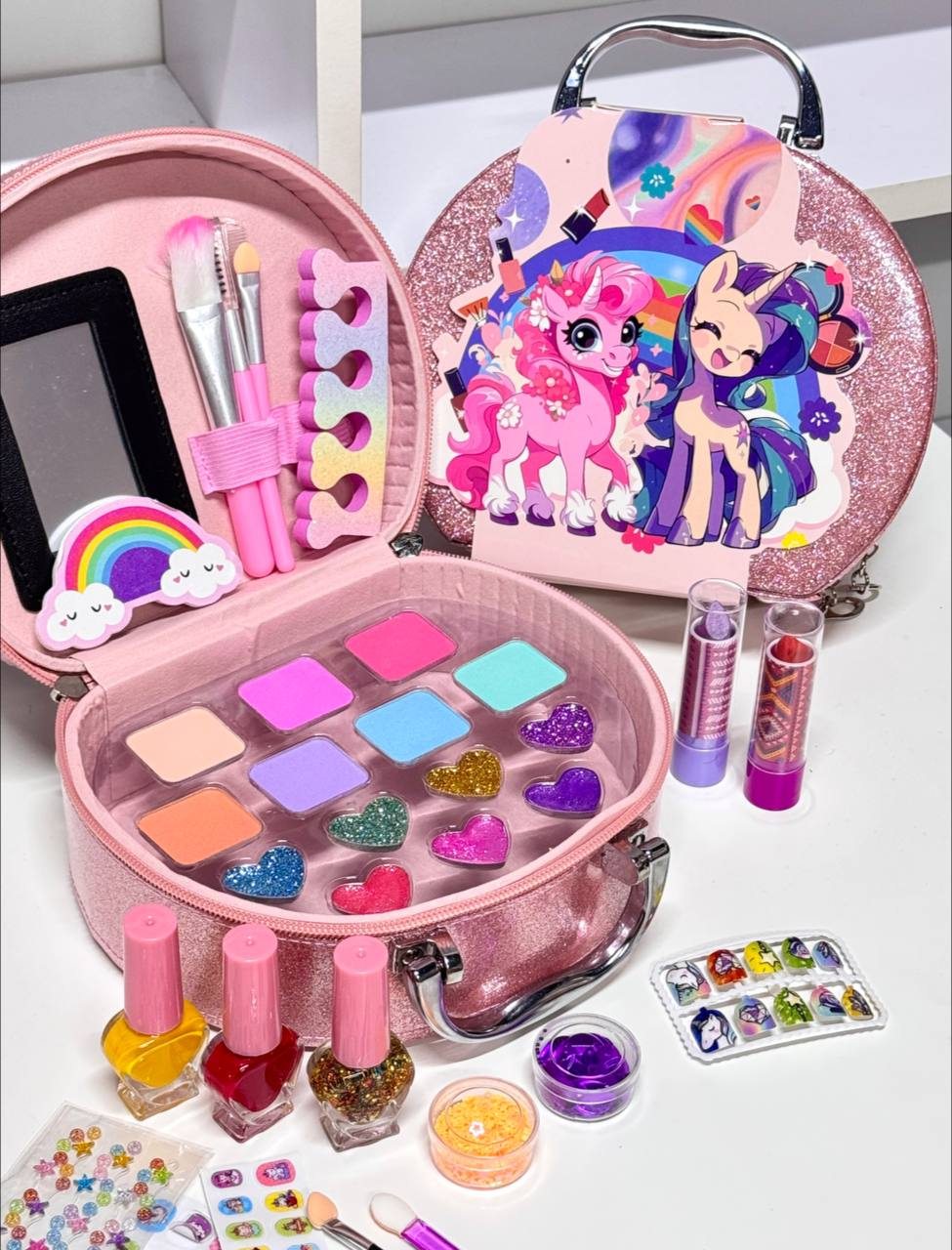 Набір косметики для дівчаток B510 з сумкою на 31 елементи Рожевий (2770142744) - фото 7 Набір косметики для дівчаток B510 з сумкою на 31 елементи Рожевий (2770142744) - фото 7