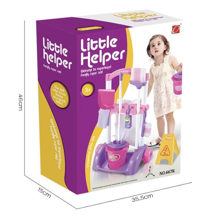 Детский игровой набор для уборки Little Helper Розовый - фото 4 Детский игровой набор для уборки Little Helper Розовый - фото 4