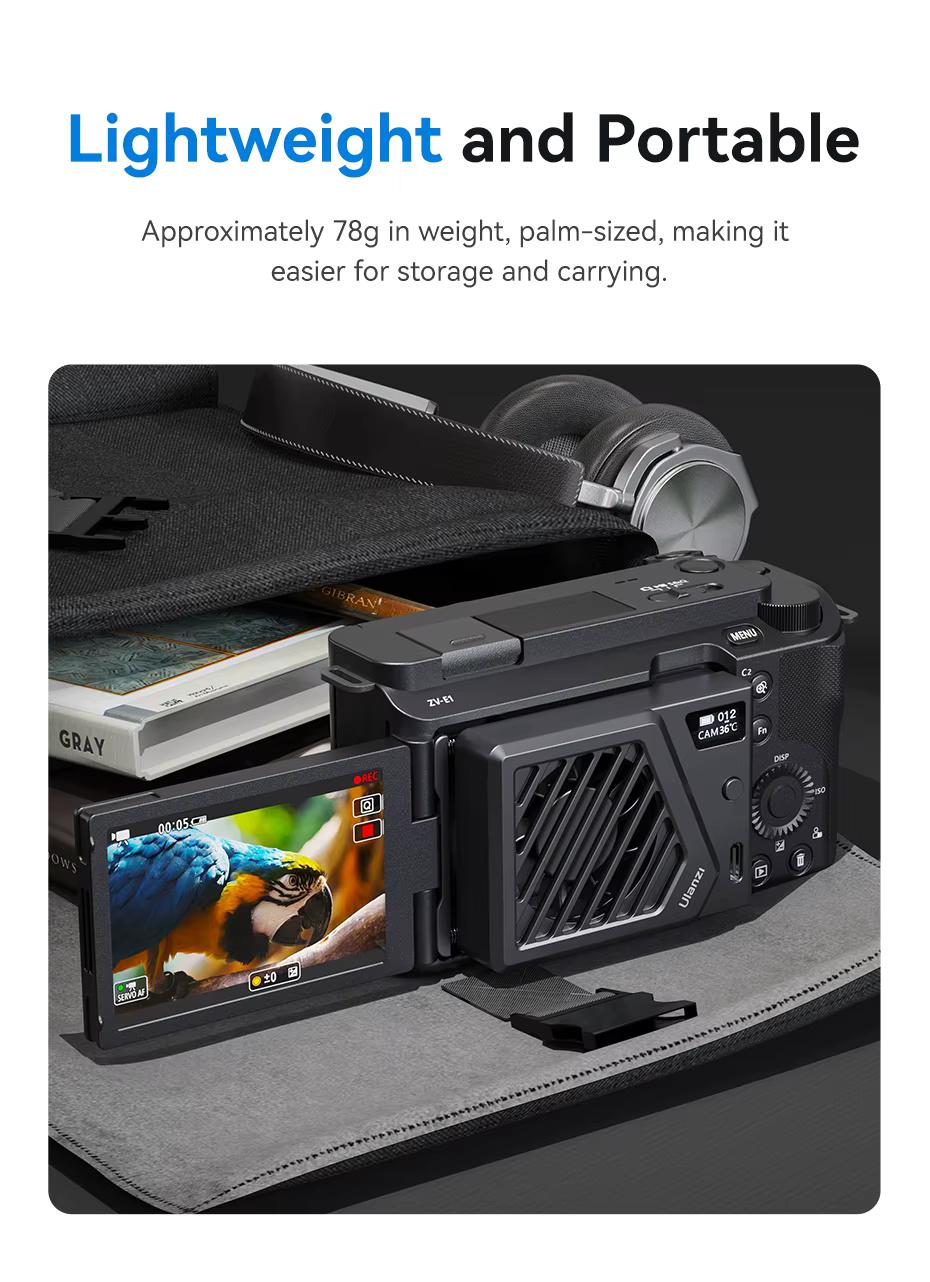 Комплект охолодження Ulanzi CА25 для фотокамер Black (CА25U) - фото 4 Комплект охолодження Ulanzi CА25 для фотокамер Black (CА25U) - фото 4