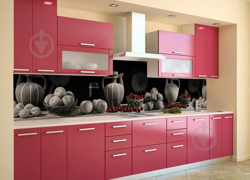 Скинали на кухню Zatarga «Оригинальный Натюрморт» 600х2500 мм виниловая 3Д наклейка кухонный фартук Z180355