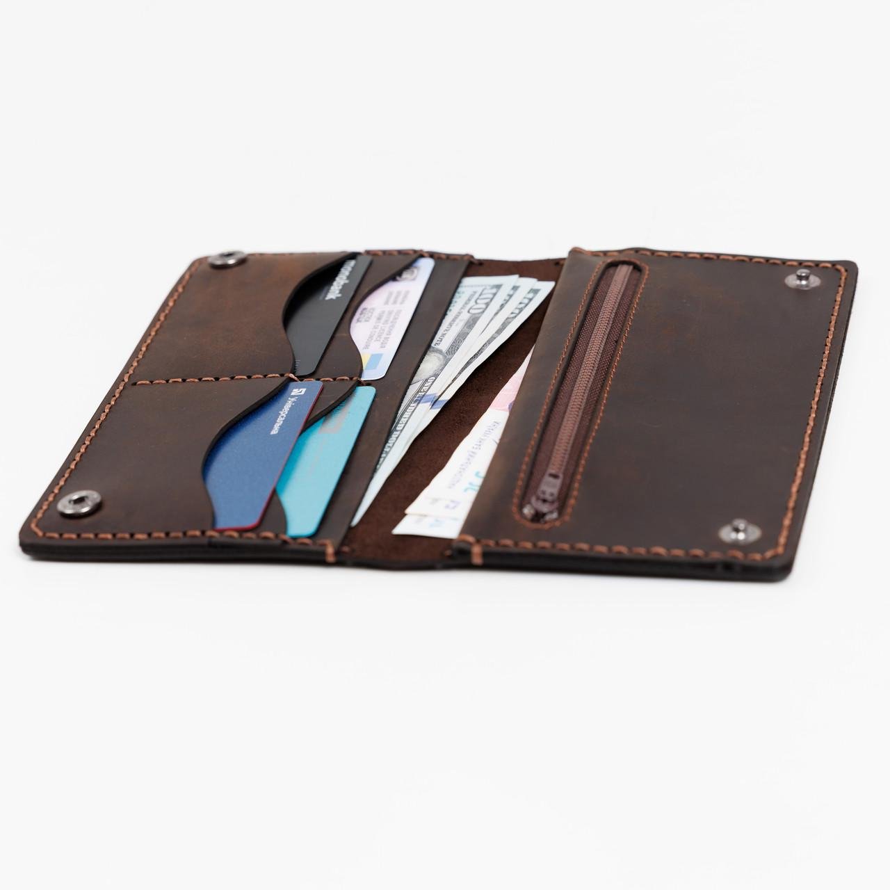 Гаманець шкіряний жіночий EDENA Коричневий (WT-12) - фото 2 Гаманець шкіряний жіночий EDENA Коричневий (WT-12) - фото 2