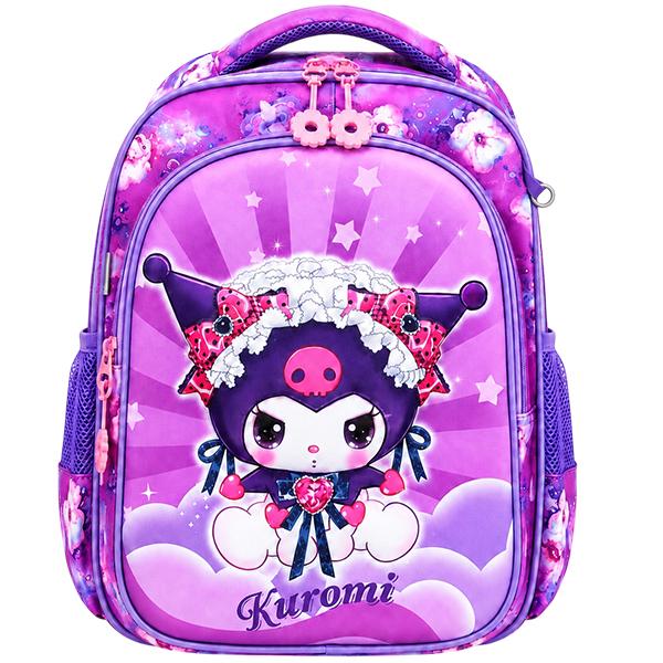 Рюкзак школьный полукаркасный Kuromi 36х19х26 см и пенал