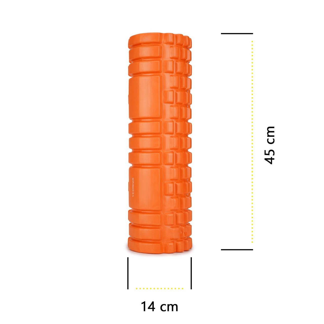 Массажный ролик Cornix EVA 45x14 см Orange (XR-0041) - фото 7 Массажный ролик Cornix EVA 45x14 см Orange (XR-0041) - фото 7