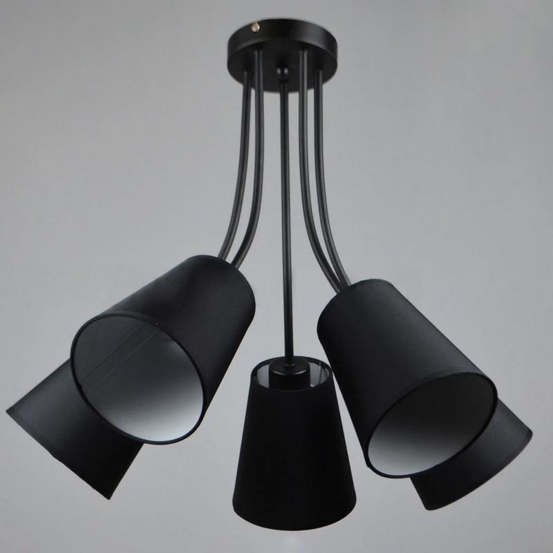 Люстра стельова Light House NM-14305/5 BK на п'ять ламп Чорний