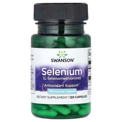 Селен Swanson Selenium L-selenomethionine 200 mcg 120 caps (SWU171)