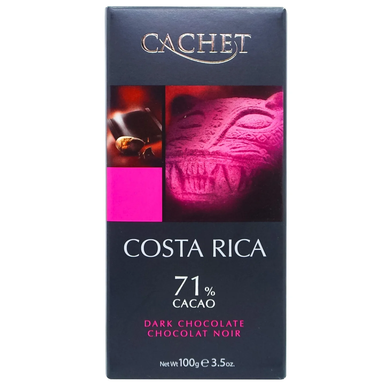 Шоколад чорний 71% Cachet Costa Rica 100 г (13344391)
