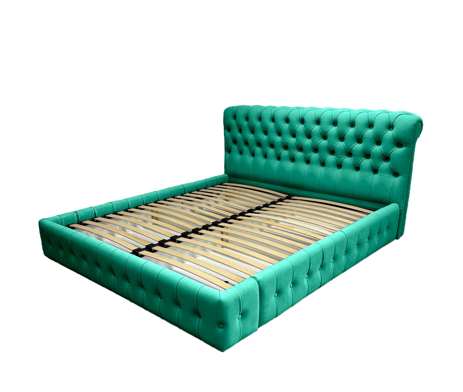 Кровать HF Леон подъемный механизм 160х200 см Allure Aqua (HF2174)