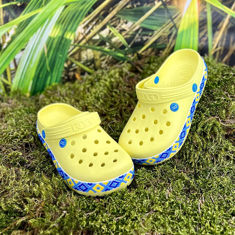 Крокси жіночі Dago Е-00422-5 p. 39 25 см Жовтий (74687261)