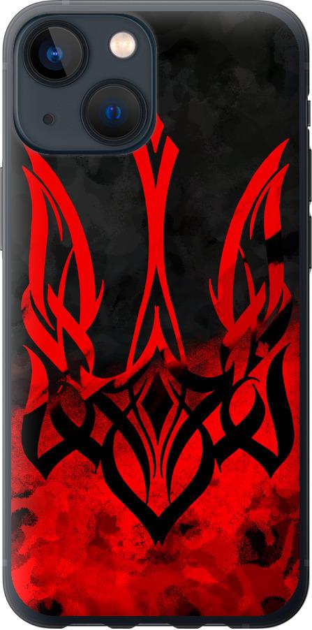 Чехол на iPhone 13 Mini Герб Украины v2 (5312t-2373-42517)