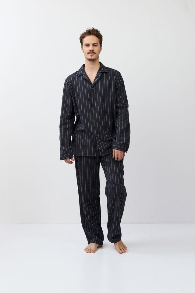 Піжама чоловіча Aruelle Caleb-long сорочка та штани XL Темно-сірий (37878-11-216) - фото 5 Піжама чоловіча Aruelle Caleb-long сорочка та штани XL Темно-сірий (37878-11-216) - фото 5