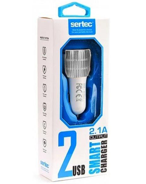 Зарядний пристрій автомобільний SERTEC ST-212 (27758)