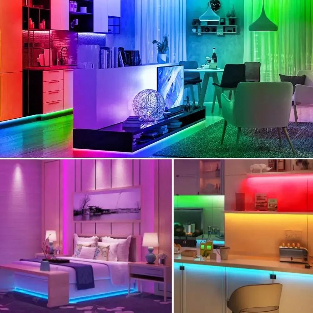 Светодиодная лента 3528 RGB 5 м с пультом Разноцветный (4024) - фото 8