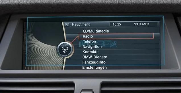 Стекло защитное Pixsel гибридный глянец на монитор BMW X6 8,8“ 2008 2014 E71