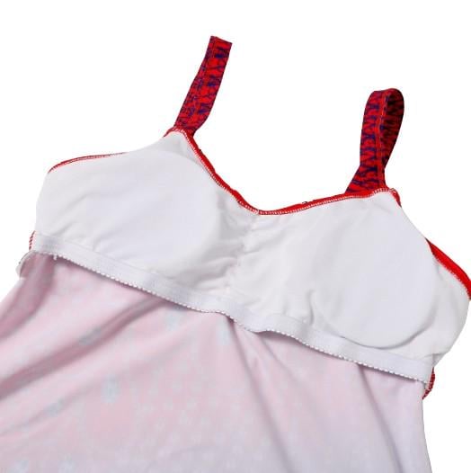 Купальник-платье женское раздельное танкини 2XL Красный (2366) - фото 3