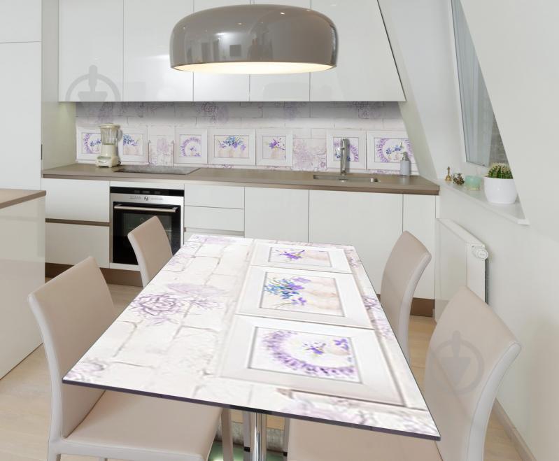 Наклейка виниловая на стол Zatarga  "Прованс Геометрия"  600х1200 мм