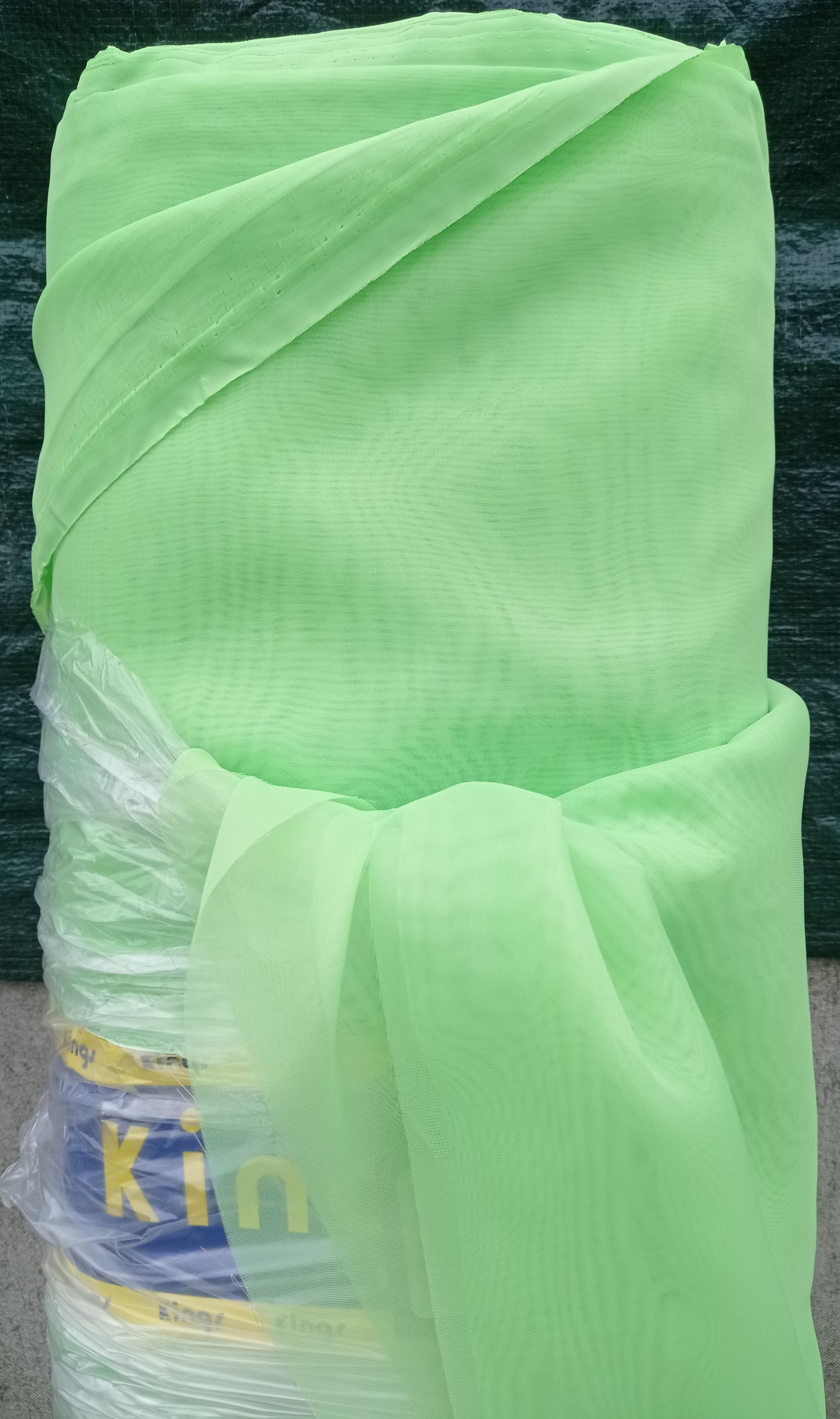 Фіранка коротка красива Камелія метелики права Салатовий - фото 3