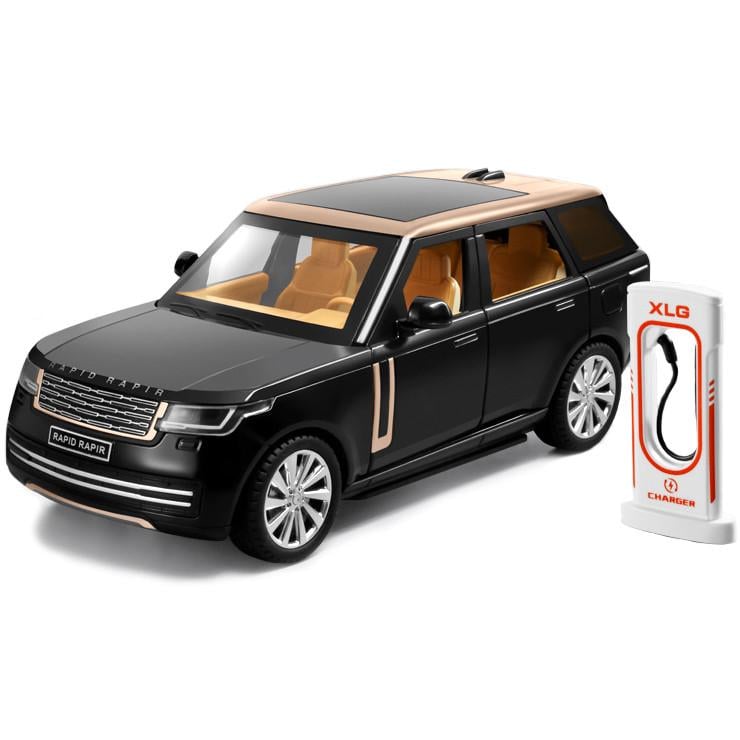 Игрушечная машинка металлическая AutoExpert Range Rover L460 1:24 инерционная/светящиеся фары с зарядной станцией (32809588)