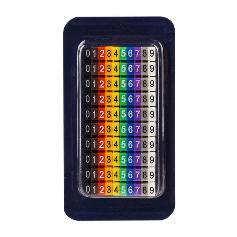 Комплект АСКО-УКРЕМ тип М-3 0/1/2/3/4/5/6/7/8/9" 6,0 мм2 кабельная маркировка 100 шт. (A0150080070)