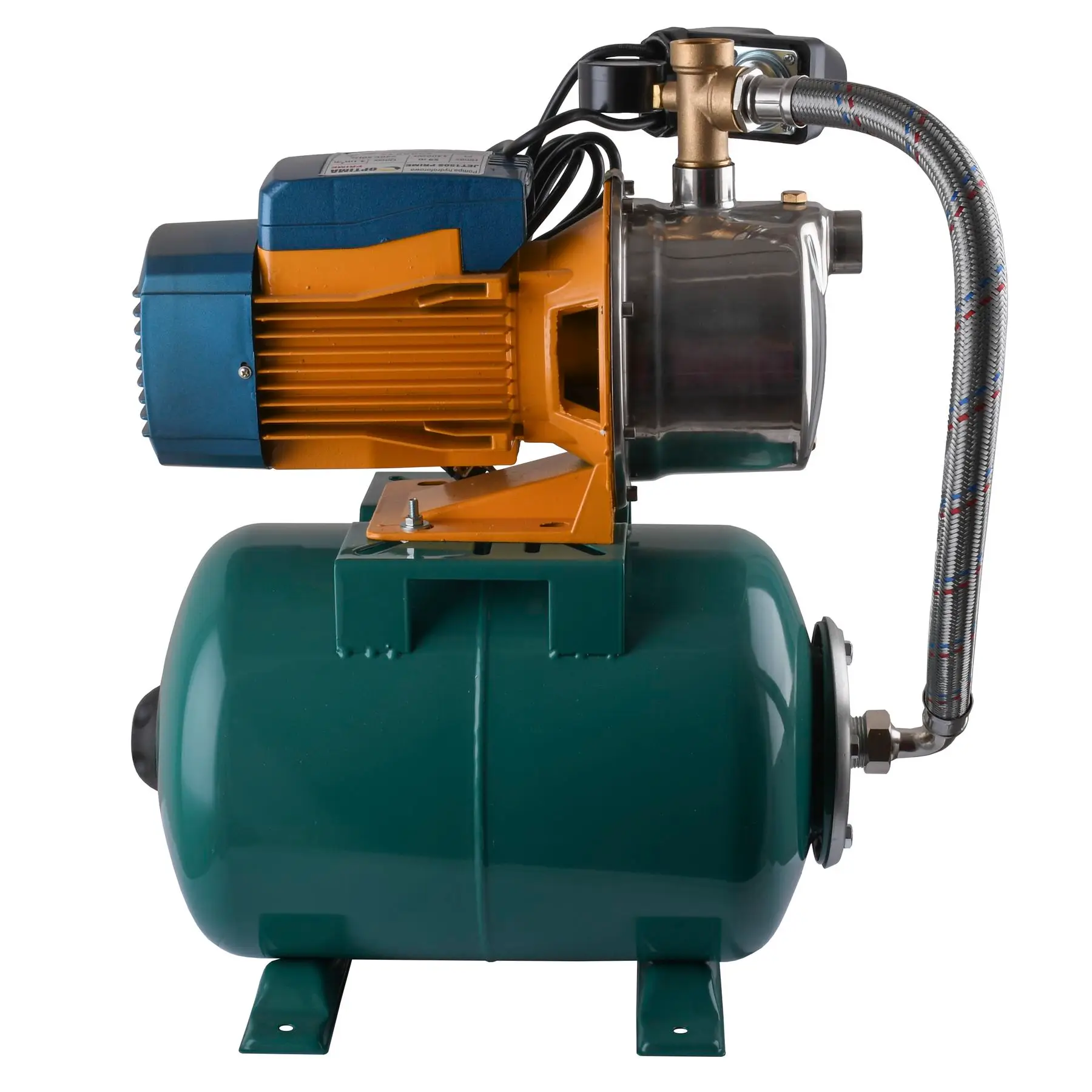 Насосна станція Optima JET150S PRIME-24 з баком VOLKS 1,3 кВт на гребінці (GSR-000020211)