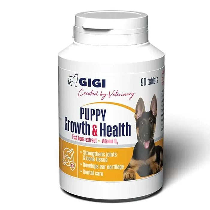 Комплекс витаминно-минеральный Gigi Puppy Growth & Health для щенков в период активного роста и развития 90 табл. (GIG20514) Комплекс витаминно-минеральный Gigi Puppy Growth & Health для щенков в период активного роста и развития 90 табл. (GIG20514)