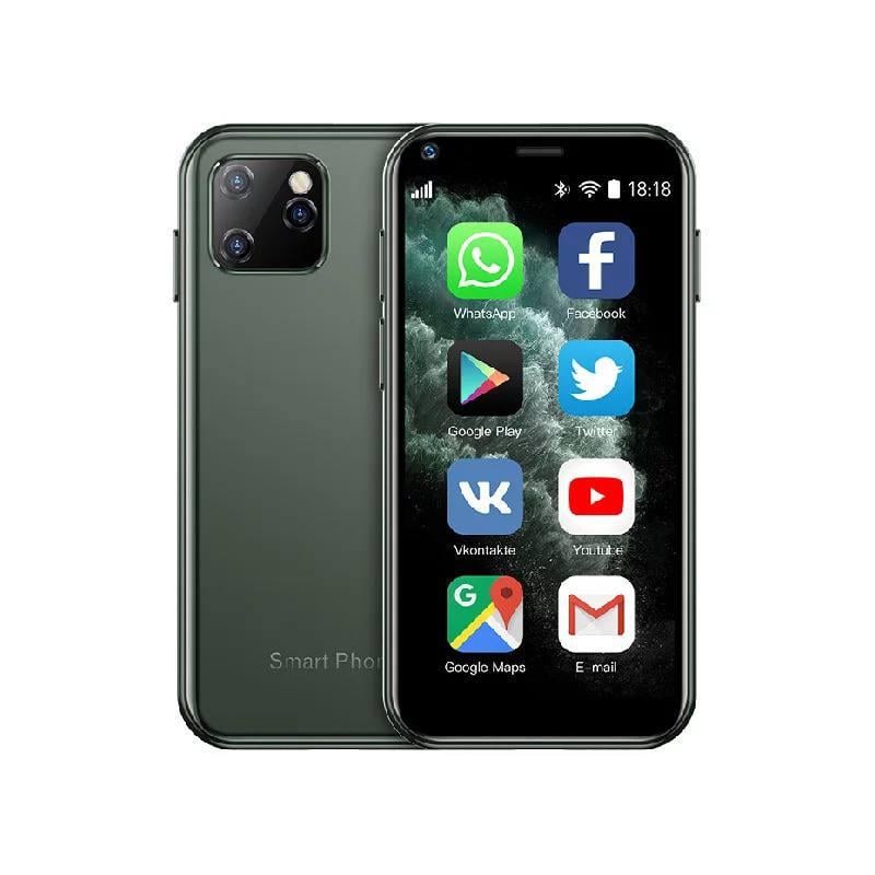 Смартфон сенсорный GtStar Soyes XS 11 маленький мобильный Green (1690065633)