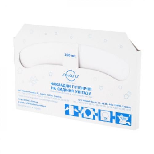 Накладки на унитаз Солар 1/2 100 шт. (25108)