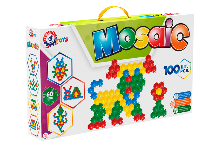 Дитяча мозаїка-пазли Technok Toys 1035/4 Бджілка в коробці 100 ел. (24727849)