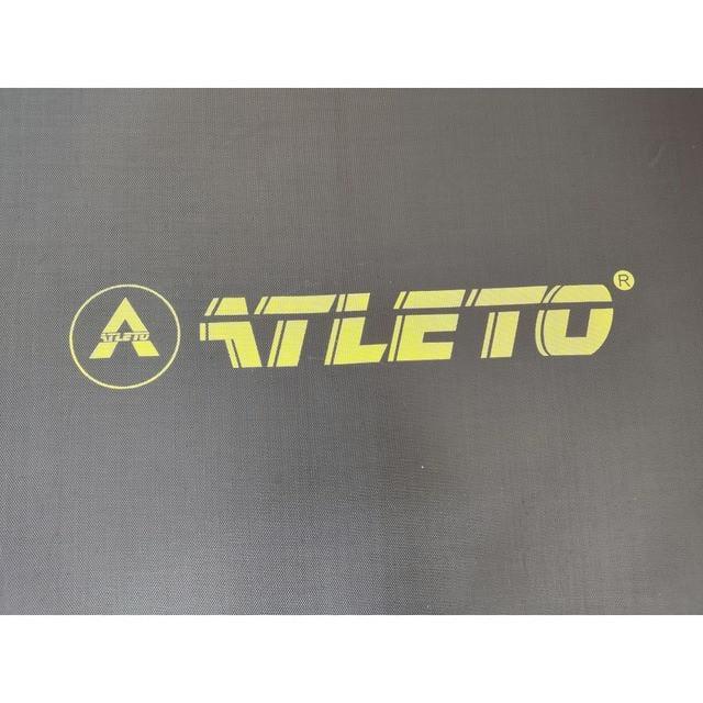 Батут с сеткой и стремянкой 312 см Atleto Black + подарок мячик - фото 9