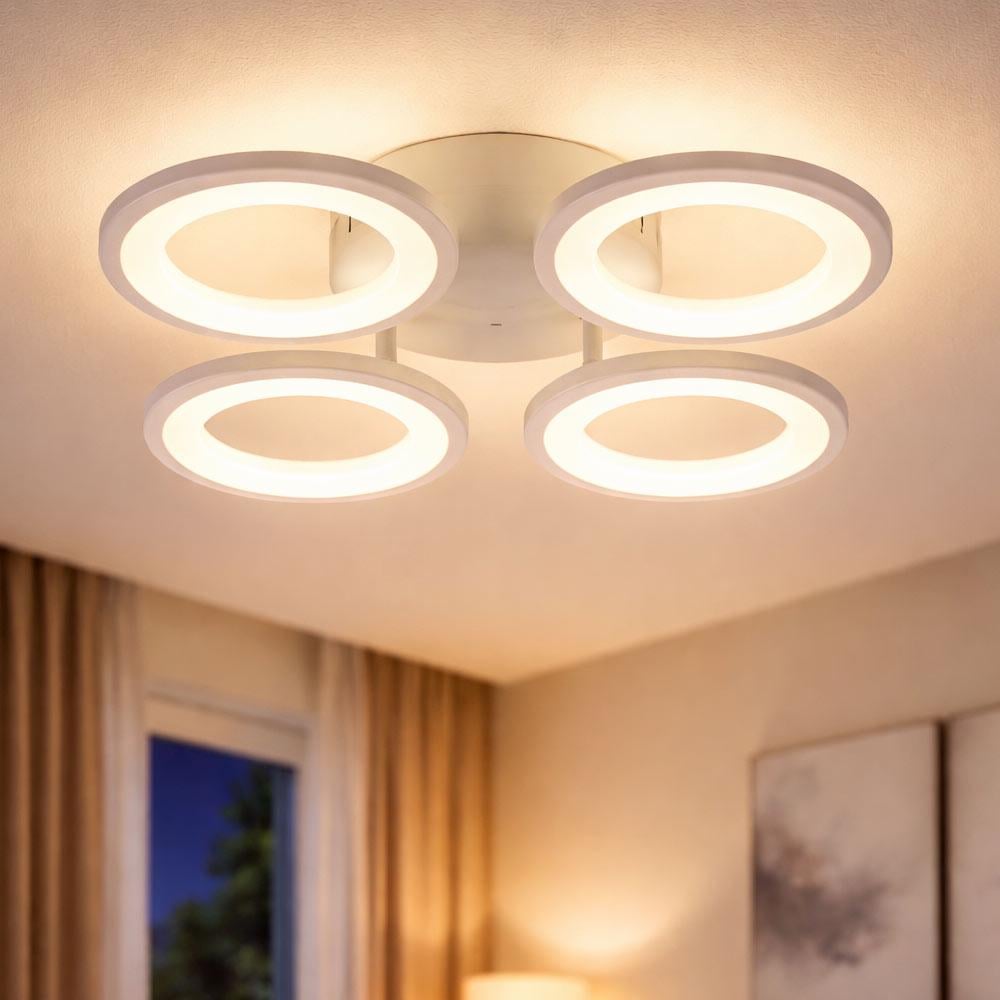 Люстра потолочная светодиодная Light House SRS-20693/4 WT 88W Белый Люстра потолочная светодиодная Light House SRS-20693/4 WT 88W Белый