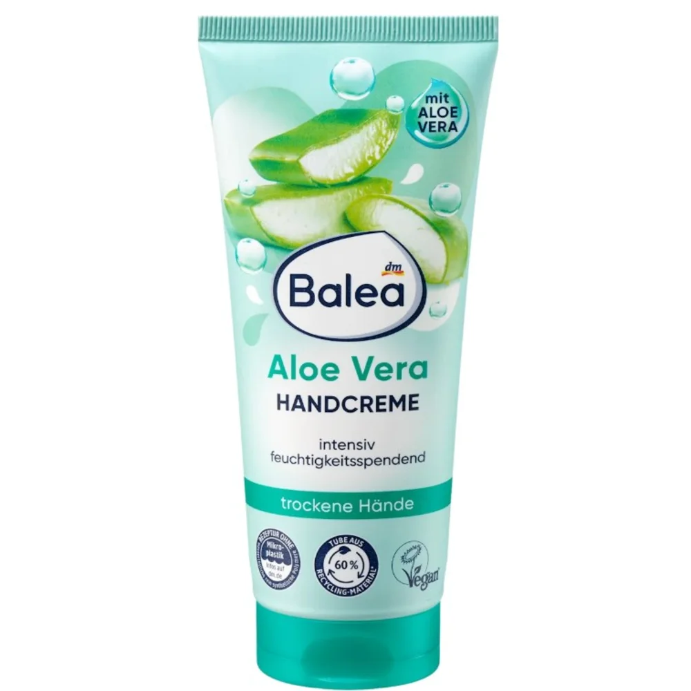 Крем для рук Balea Aloe Vera Handcreme с концентратом алоэ вера и глицерином 100 мл