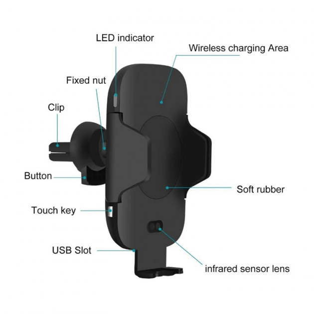 Держатель для телефона Smart Sensor C9 - фото 7