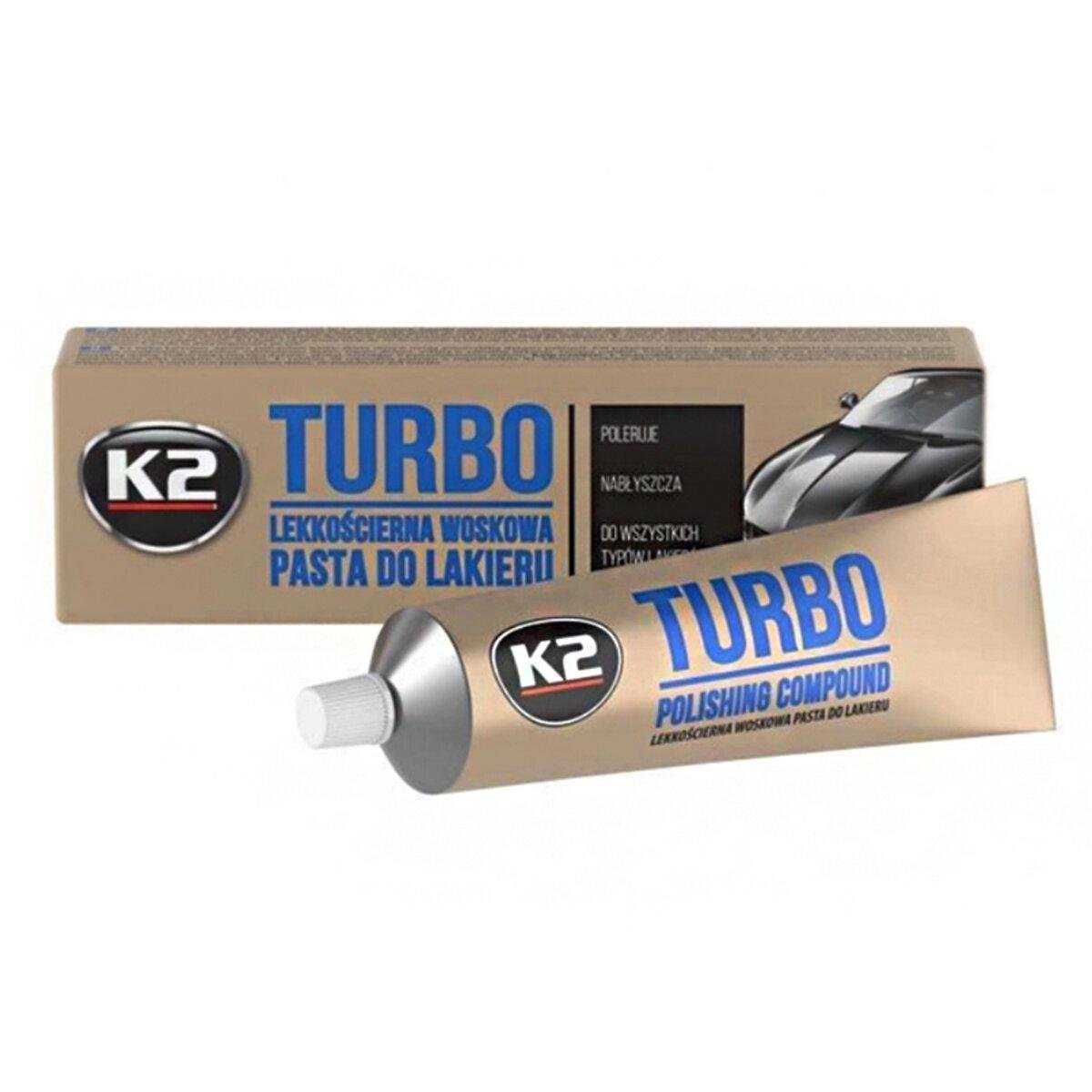 Паста для полірування кузова K2 Turbo Tempo 120 г