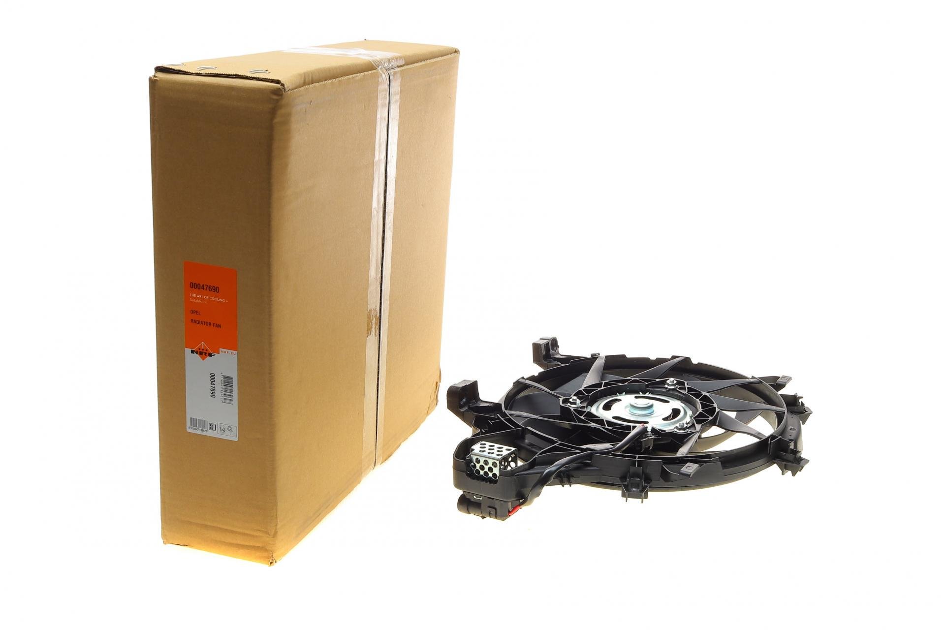 Вентилятор радиатора электрический Opel Combo/Corsa 1,3/1,7D 00- (47690)