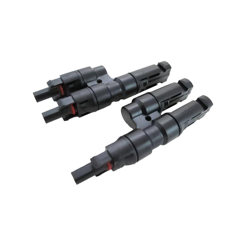 Двойной коннектор разветвитель LogicPower T-branch MC4 пара для параллельного соединения кабелей IP65 (27317074)