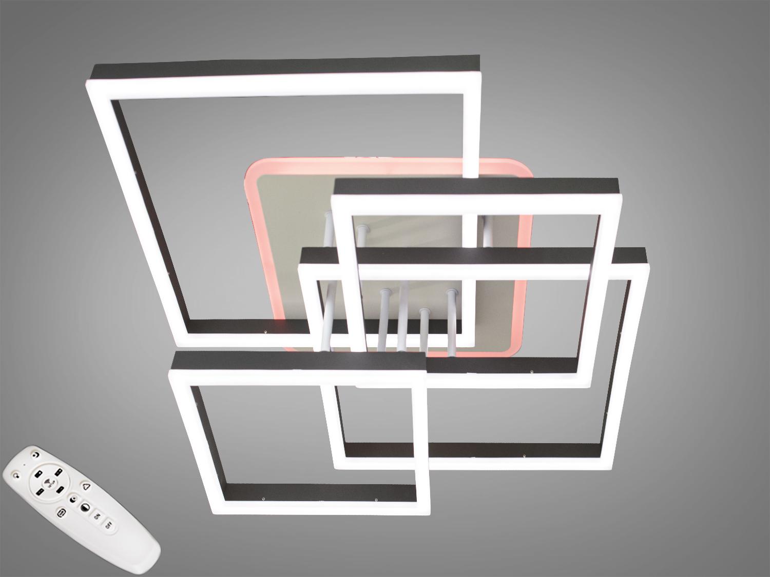 Люстра светодиодная 145 Вт Черный/Белый (7001)