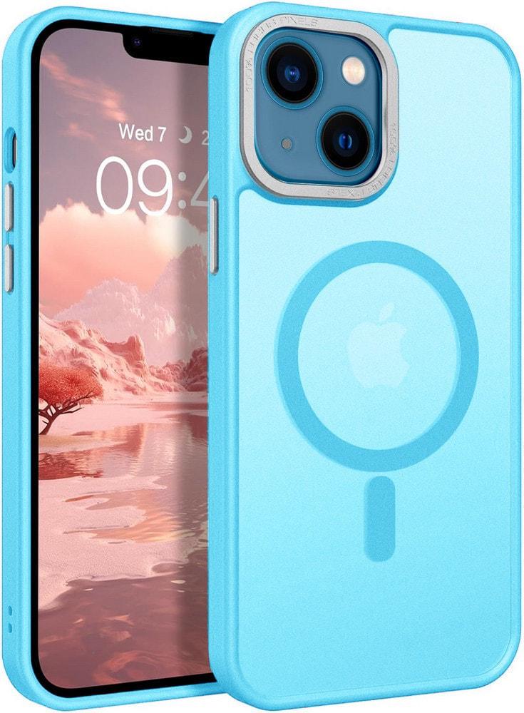 Противоударный чехол Space MagSafe iPhone 15 Plus (матовый) Light Blue (37929-0B)