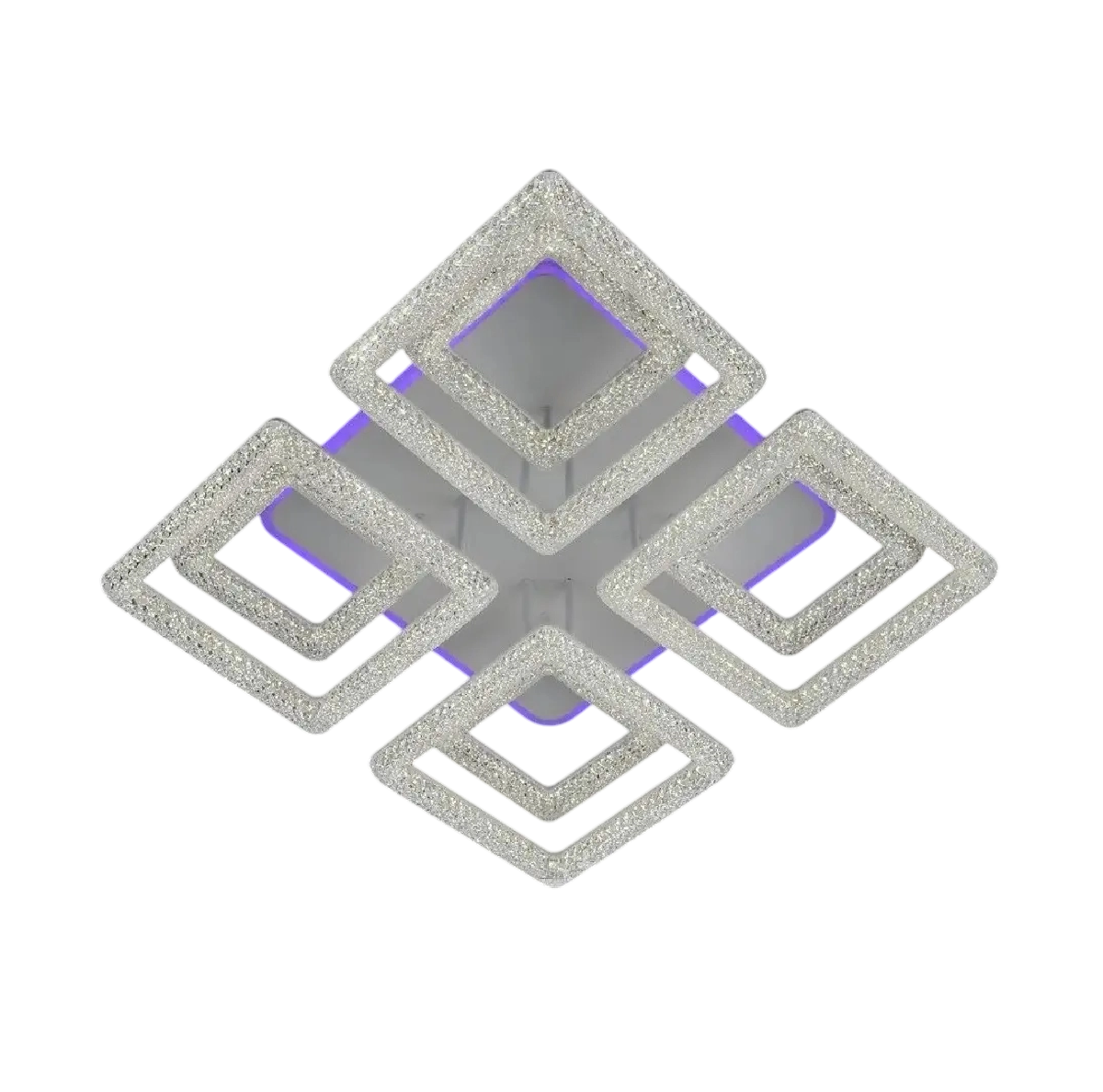 Люстра светодиодная Svet с подсветкой 218W 3000-6000К Белый (SC-3665B/4+4C WH+PK/BU/PL)