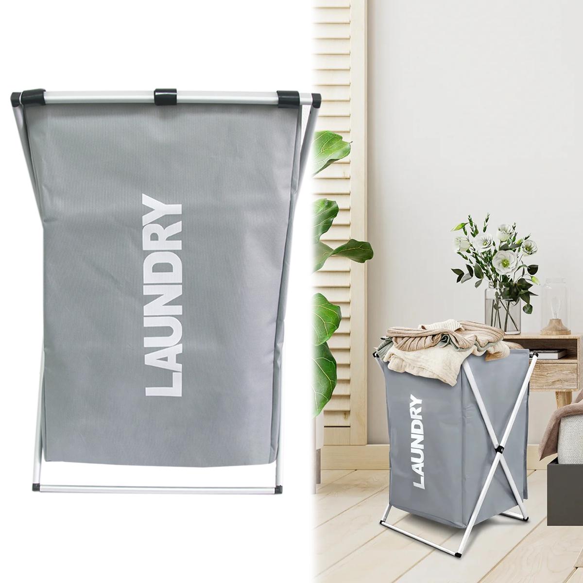 Корзина для белья тканевая Laundry basket 56х38 см Серый (1009784) - фото 2