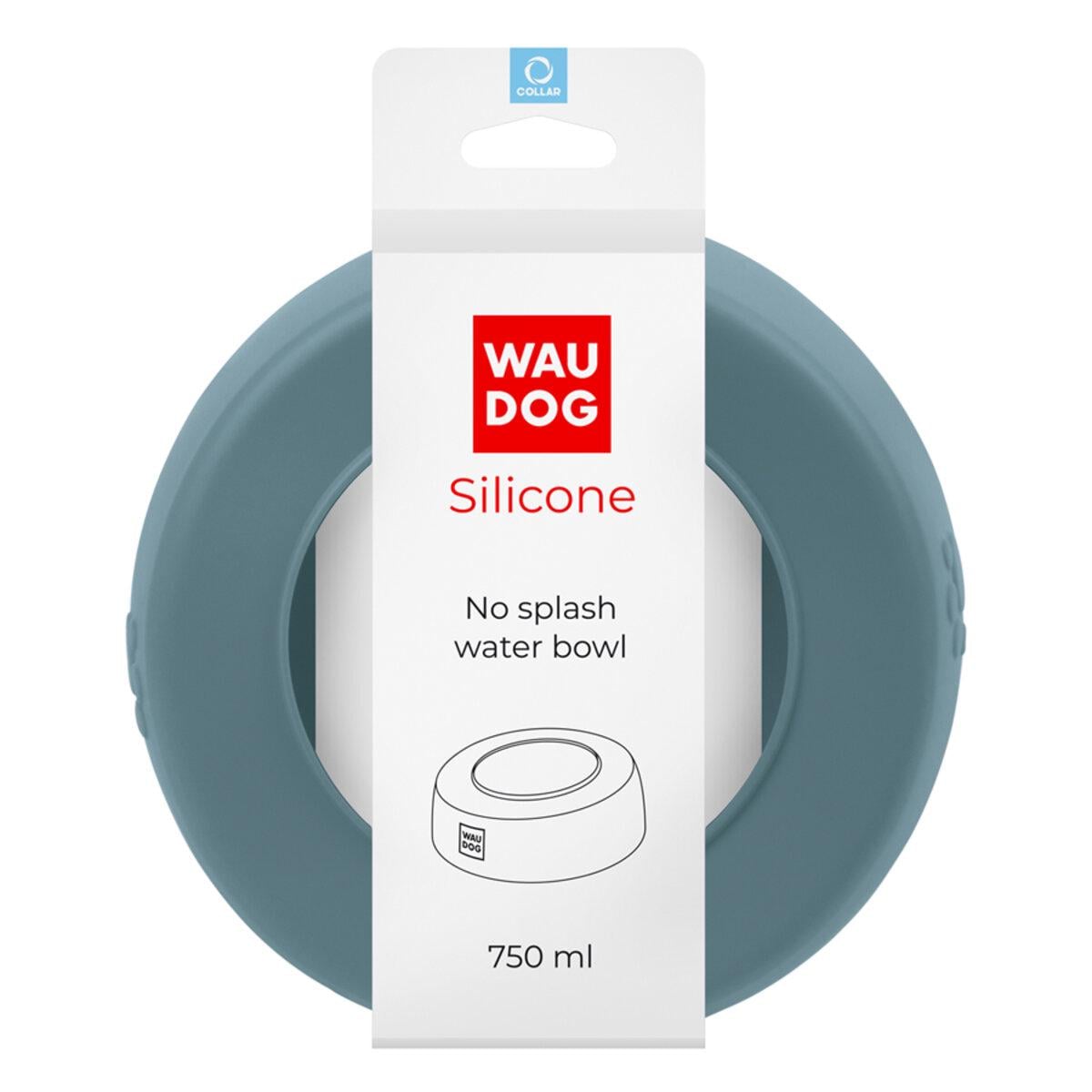Миска-непроливайка WAUDOG Silicone 750 мл Серый