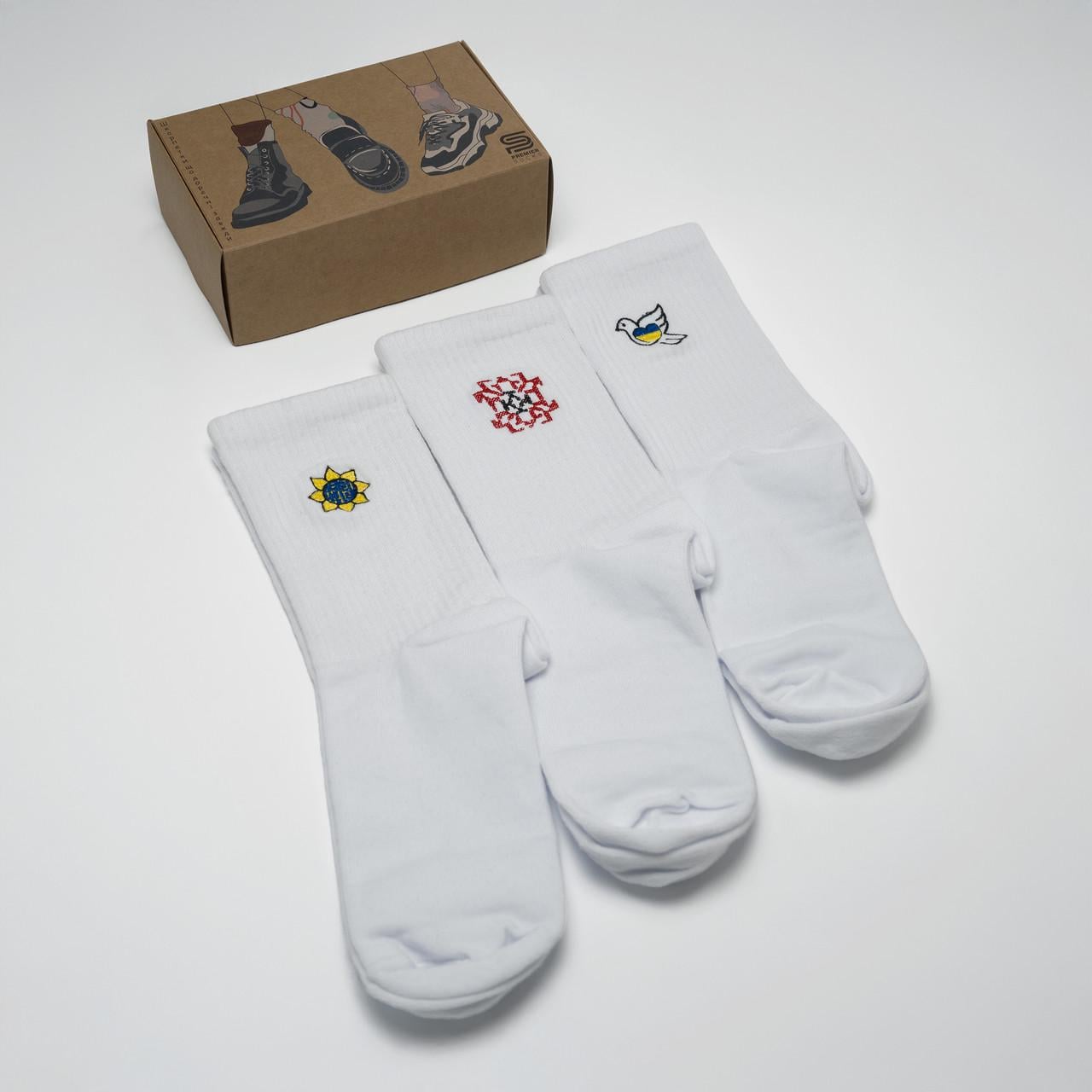 Набор носков патриотический Premier Socks День Независимости 3 пары р. 43-45 Набор носков патриотический Premier Socks День Независимости 3 пары р. 43-45