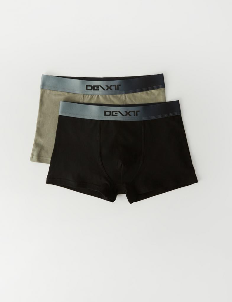 Набор трусов боксеров мужских Diverse DEXT RAIN 2 шт. L Черный/Хаки (5905384054715)