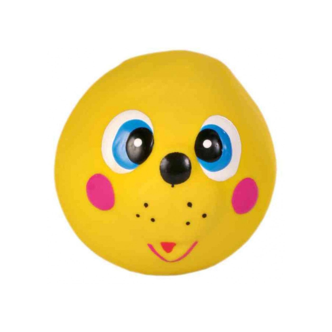 Игрушка для собак Trixie Faces Лицо животного латекс 6 см Желтый (4011905035048_1)