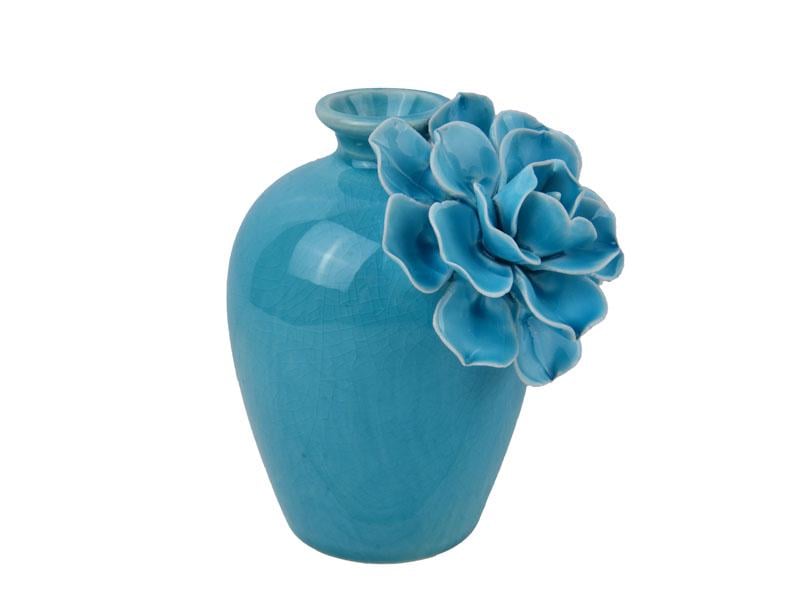 Декоративная фарфоровая ваза Light Hous Аквамарин Амфора 10 см Синий Декоративная фарфоровая ваза Light Hous Аквамарин Амфора 10 см Синий