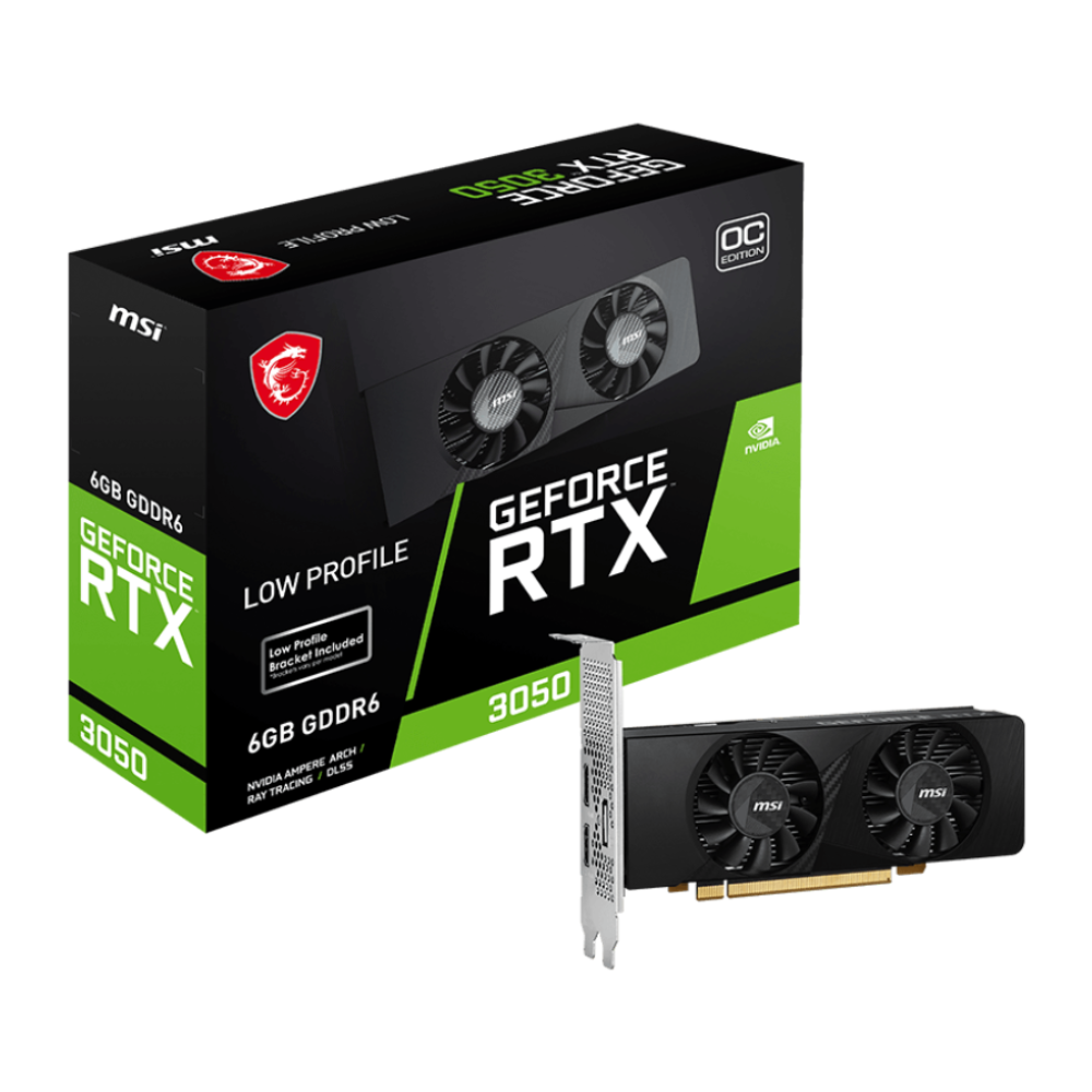 Видеокарта MSI nVidia RTX 3050 6 ГБ GDDR6/14000 МГц (RTX 3050 LP 6G OC) - фото 5 Видеокарта MSI nVidia RTX 3050 6 ГБ GDDR6/14000 МГц (RTX 3050 LP 6G OC) - фото 5