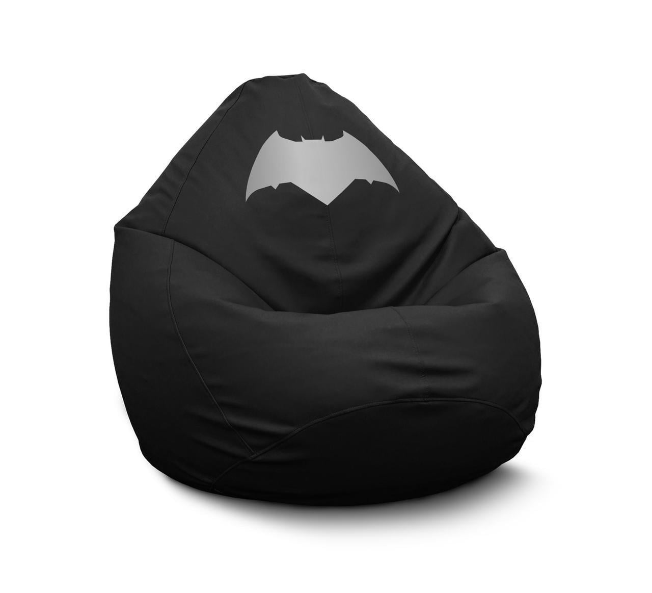 Кресло мешок iPuff Batman Оксфорд XL 80x110 см Черный