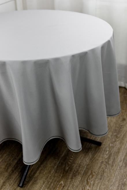 Скатертина Kelly d 140 см Сірий (33138)